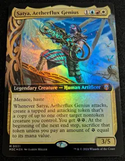 MTG - Satya, Aetherflux Genius EXTENDED ART FOIL -Modern Horizons 3 - Pack Fresh - Image 1