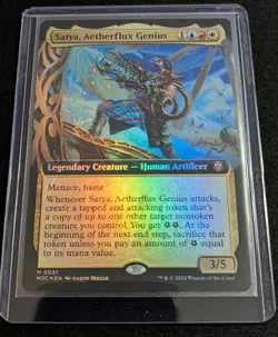 MTG - Satya, Aetherflux Genius EXTENDED ART FOIL -Modern Horizons 3 - Pack Fresh - Image 2