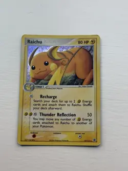 Pokemon Raichu Holo Card 12/112 EX FireRed & LeafGreen Holo LP - Image 1