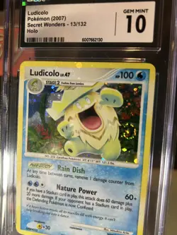 Pokemon Ludicolo #13 Secret Wonders - CGC 10 (Holo Bleed, Swirl) POP 7 - Image 3