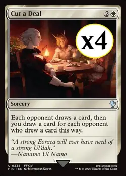 4x - Cut a Deal- x4 (playset) - CMR: Final Fantasy FIC - UC NM MTG - Image 1