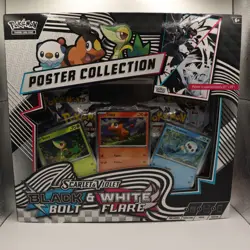 Pokemon TCG Poster Collection Box | Black Bolt & White Flare | Unova | Sealed - Image 1