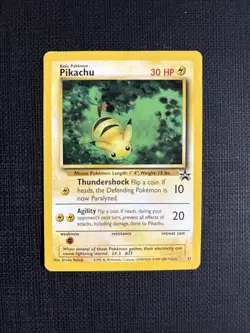 Pikachu 27 Black Star Promo Pokemon Card 2000 WOTC TCG Nintendo - MP - Image 1