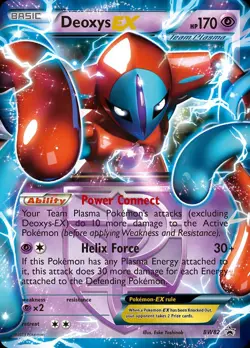 Pokemon Deoxys-EX (BW82/101) BW Black Star Promos HP HOLO - Image 1