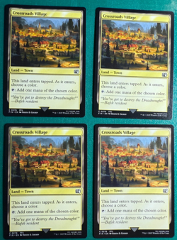 MTG Windurst, Crossroads Village x4 Land Cards NM/M Final Fantasy - Image 1