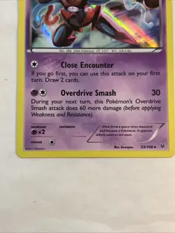 Deoxys 33/108 Holo Rare Pokemon XY Roaring Skies NM 2015 No.386 Clean On Center - Image 3