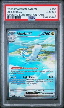 POKEMON PSA 10 2023 SV Paradox Rift Altaria ex 253/182 SIR *0466 - Image 1