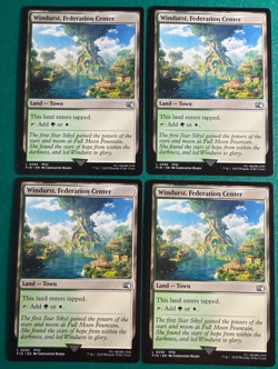 MTG Windurst, Federation Center x4 Land Cards NM/M Final Fantasy - Image 1