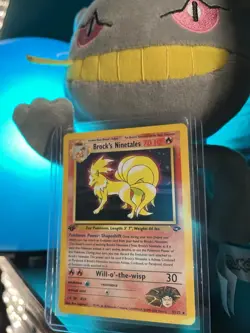 First Edition Brock's Ninetales Holo Rare Card Gym Challenge 3/132 Pokemon TCG - Image 1