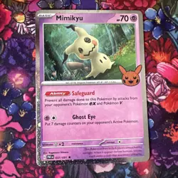 037/091 Mimikyu : Rare Holo Card : Trick or Trade 2024 : Pokemon TCG Mint - Image 1