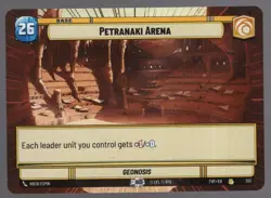 Star Wars Unlimited TotR Hyperspace Card TWI303 Petranaki Arena - Image 1