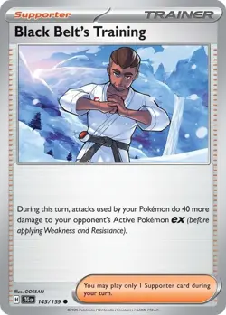 Black Belt’s Training 145/159 Journey Together Trainer Pokemon Card NM - Image 1