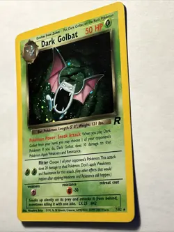 2000 Pokemon TCG Dark Golbat 7/82 Team Rocket Holo Rare Card Vintage Near Mint - Image 4