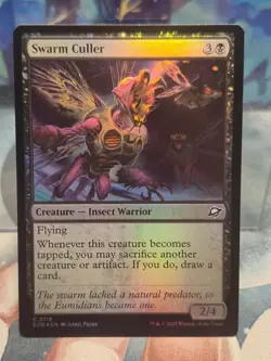 FOIL C 0119 Swarm Culler Common Edge of Eternities MTG Card Creature Black - Image 1