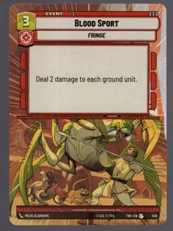 Star Wars Unlimited TotR Hyperspace Card TWI440 Blood Sport - Image 1