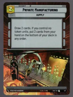 Star Wars Unlimited TotR Hyperspace Card TWI517 Private Manufacturing - Image 1