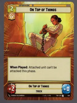 Star Wars Unlimited TotR Hyperspace Card TWI484 On Top of Things - Image 1