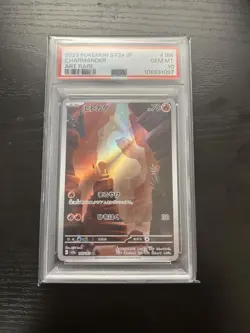 PSA 10 Pokemon TCG Charmander AR 168/165 151 Japanese Art Rare Card - Image 1