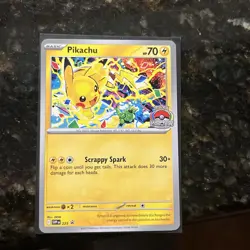 Pikachu WORLD CHAMPIONSHIP 2025 Promo Pokemon Card SVP 225 - Image 1