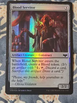 Blood Servitor FOIL Innistrad Crimson Vow MTG Magic - Image 1