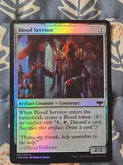 Blood Servitor FOIL Innistrad Crimson Vow MTG Magic - Image 2
