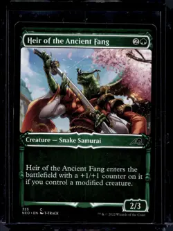 New: MTG Heir of the Ancient Fang Kamigawa: Neon Dynasty 325 Regular Common - Image 1