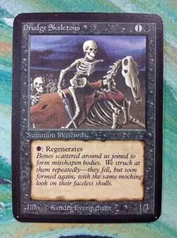 Magic: DRUDGE SKELETONS Limited Alpha MTG Old School VINTAGE 1st Edition - Image 1
