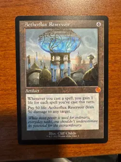 Aetherflux Reservoir The Brothers' War: Retro Frame Artifacts Regular MTG Magic - Image 1