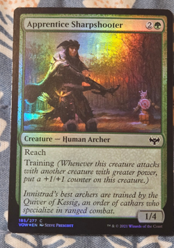 Apprentice Sharpshooter FOIL Innistrad: CrimsonVOW MTG Magic - Image 1