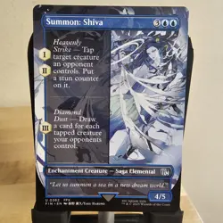 MTG Summon: Shiva (Borderless) (362) | NM | Final Fantasy (FIN) - Image 1