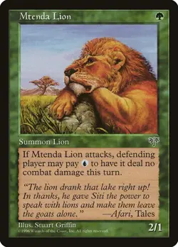 MTG - Mtenda Lion - Mirage - X1 - (NM) - - Image 1