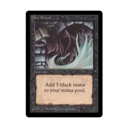 WOTC MtG Beta Dark Ritual (C) NM - Image 1