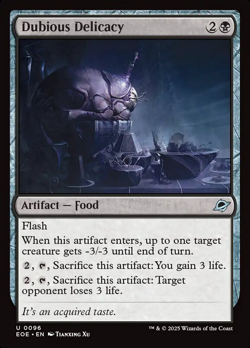 Dubious Delicacy 0096 ~ **Foil** NM MTG Edge of Eternities - Image 1