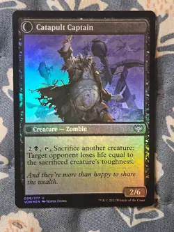 Catapult Fodder / Catapult Captain FOIL Innistrad Crimson Vow MTG Magic - Image 3