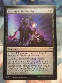 FOIL U 0114 Scrounge for Eternity Uncommon Edge of Eternities MTG Card Sorcery - Image 1