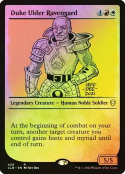 Duke Ulder Ravengard FOIL SHOWCASE - 420 - Rare - Commander Legends CLB MTG - Image 1