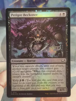FOIL C 0112 Perigee Beckoner Common Edge of Eternities MTG Card Creature Black - Image 1