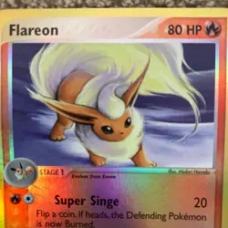 Pokemon Flareon 5/100 Ex Sandstorm Holo Rare Vintage 2003 - Image 3