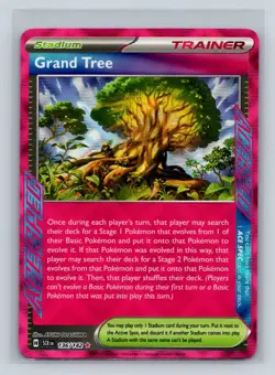 Grand Tree 136/142 ACE SPEC rare Trainer Pokemon Stellar Crown SV7 NM - Image 1