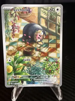 Pokemon Lechonk TCG Card Basic Holo Promo Collectible - Image 1