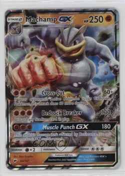 Machamp GX Pokemon Sun & Moon Burning Shadows #64 0d7t - Image 1