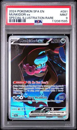 2024 MUNKIDORI EX SFA EN-SHROUDED FABLE SPECIAL ILLUSTRATION RARE POKEMON PSA 9 - Image 1