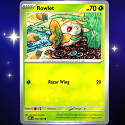 Rowlet - Common - Pokemon TCG Scarlet & Violet Obsidian Flames #013/197 - Image 1