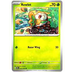 Rowlet - Common - Pokemon TCG Scarlet & Violet Obsidian Flames #013/197 - Image 2