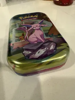 Prismatic Evolutions Espeon Mini Tin Pokemon TCG NEW SEALED 2 Booster Packs - Image 2