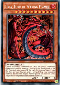 Uria, Lord of Searing Flames - MP21-EN252 - Secret Rare - 1st Edition - Yugioh - Image 1