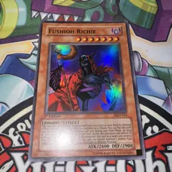 YUGIOH FUSIOH RICHIE ULTRA RARE PGD-031 1ST EDITION PLAYED - Image 1