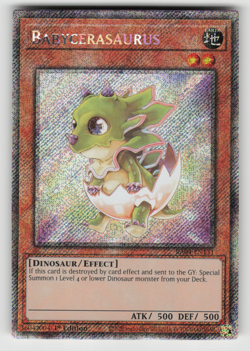 Babycerasaurus Yugioh RA04-EN131 Platinum Secret Rare PSR NM - Image 1