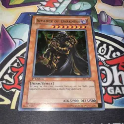 Invader of Darkness IOC-111 Secret Rare 1st Edition lp Yugioh - Image 1