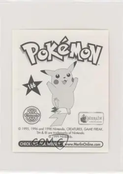 Raichu Merlin Pokemon Album Stickers #166 1999 1p5 - Image 2